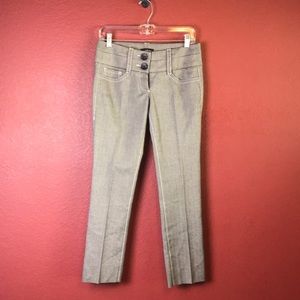 Bebe Houndstooth Wide Waistband Pants